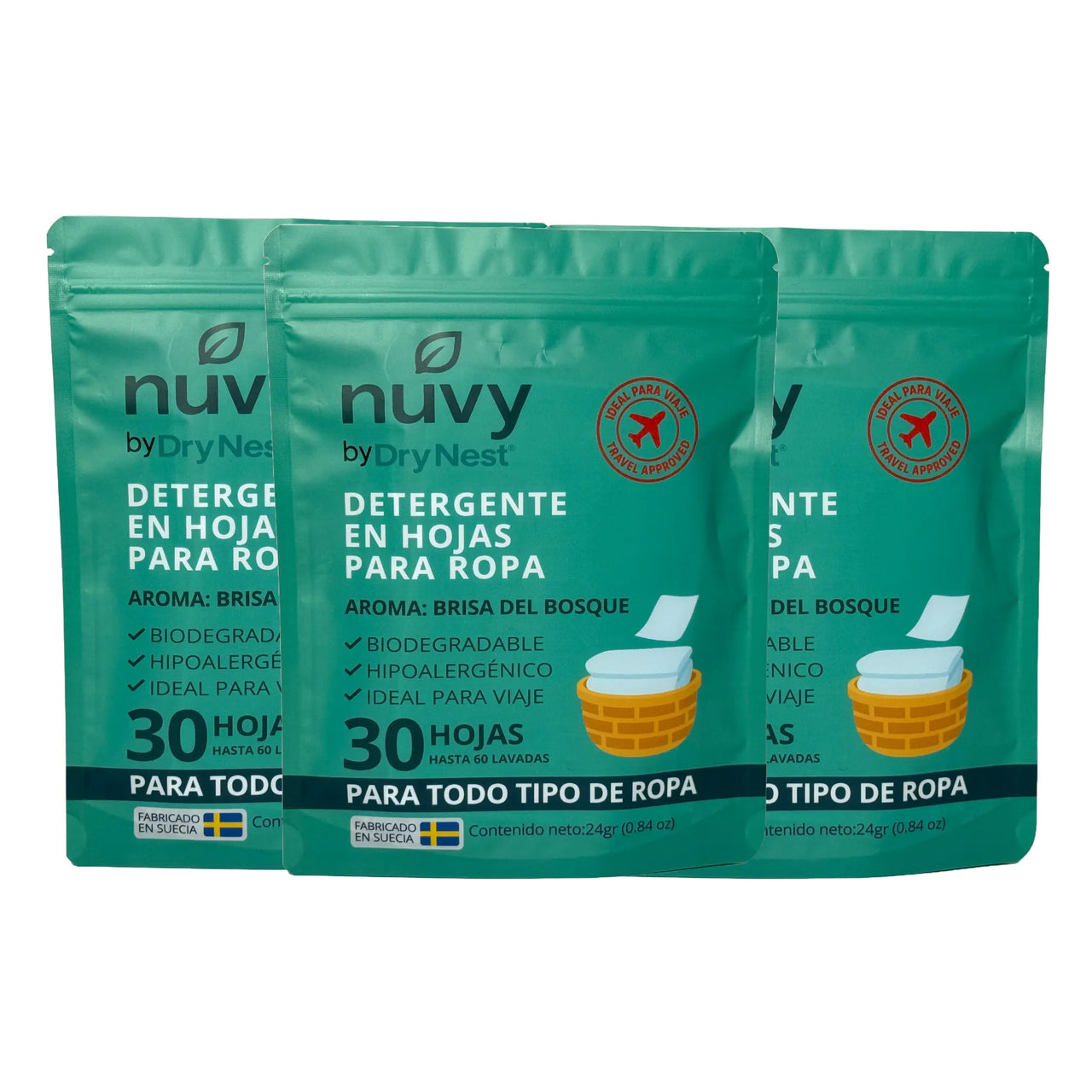 Nuvy Pack Viaje (3 unidades)