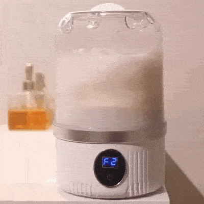 Drynest Wave lavando ropa íntima; lavado portátil en menos de 10 minutos con detergente en hoja Nuvy