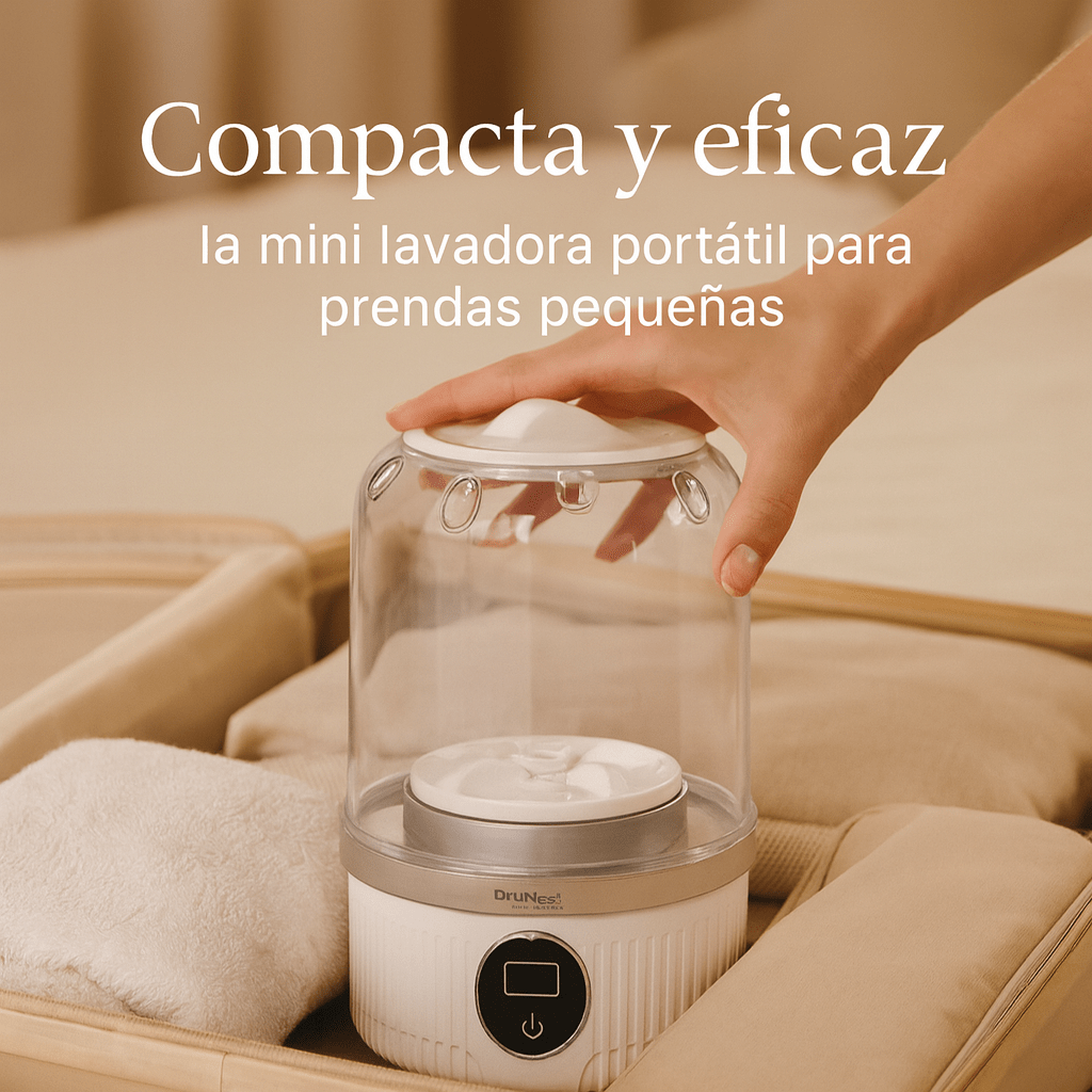 Mini lavadora portátil DryNest Wave para ropa interior y viajes