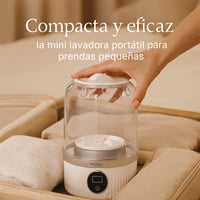 Mini lavadora portátil DryNest Wave para ropa interior y viajes