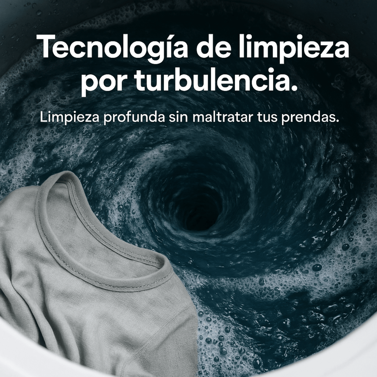 Tecnología de limpieza por turbulencia: lavado profundo sin dañar tus prendas